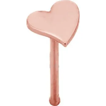 Piercing Piercing do nosu ocel medový (Piercing srdce)