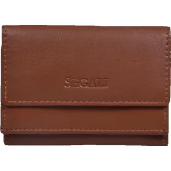 Peněženka SEGALI Dámská malá kožená peněženka SG-21756 koňak