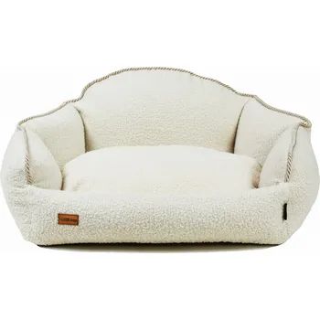 Pelíšek pro psa Lauren Design Pelech Charlotte, krémový bouclé Velikost: M - 80 x 70 cm