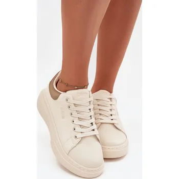 Dámské tenisky Dámské sneakersy na platformě Big Star SS274246 Barva: Béžová, Velikost: 37