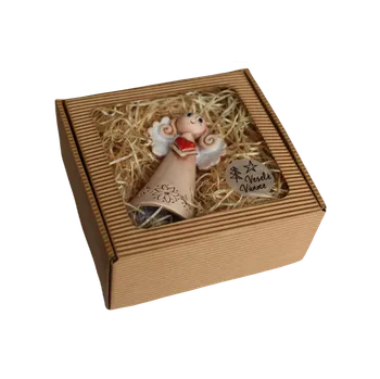 Svícen Supeko Andělíček zvoneček 10,5 cm dárkové balení