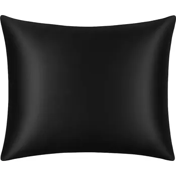Povlečení Saténový povlak na polštář 50x60 cm Axyz Satin Černý