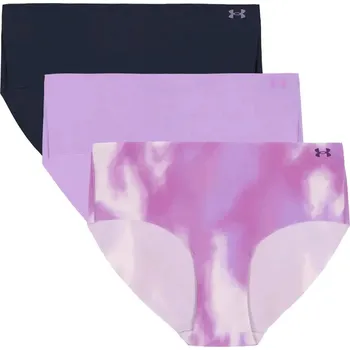 Kalhotky Dámské kalhotky 3 kusy UNDER ARMOUR UA Pure Stretch NS HIP - 3pk Purple - XL