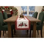 Vánoční ubrus - běhoun na stůl JENIFER 40x140 cm Mybesthome