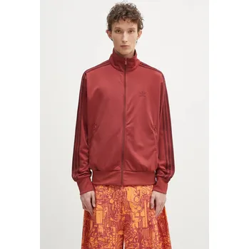 Pánská mikina Mikina adidas Originals Firebird Tracktop pánská, vínová barva, s aplikací, JP2545, L, 83X