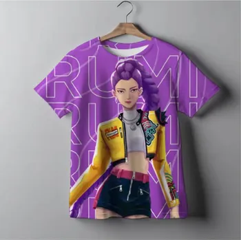 KPop Demon Hunters (Lovkyně démonů) Dětské tričko s potiskem KPop Demon Hunters Varianta: AHZ5DI2744, Velikost: 100