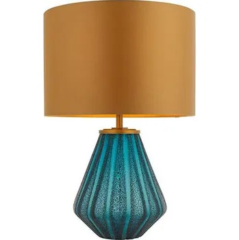 Lampička Endon 93059 - Stolní lampa ALYSSIA 1xE27/10W/230V zlatá/modrá