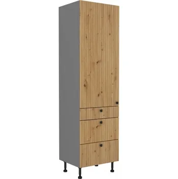 Kuchyňská skříňka Stolarz-Lempert Kuchyňská skříňka Ava AR/ANT - 60 DKS-215 3S 1F potravinová se šuplíky PREMIUM BOX