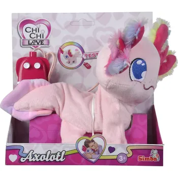 plyšák Simba Maskot Chi Chi Love Axolotl ovládaný kabelem