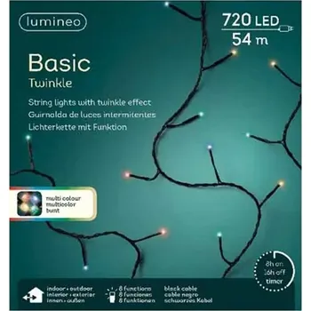 Vánoce Vnitřní Vánoční osvětlení na stromeček Lumineo, délka 54 m, 501 - 1000 světýlek