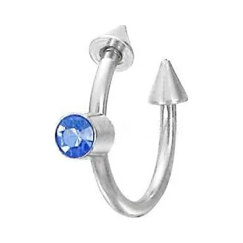 Piercing Piercing ocel modrý 43 (Piercing chirurgická ocel)