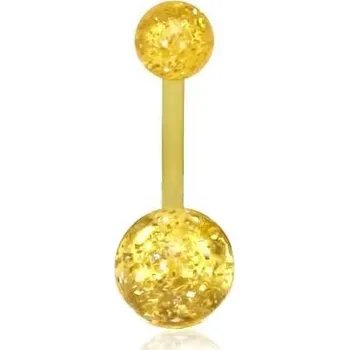Piercing Piercing do pupku žlutý 86 (Piercing - pupík banán)
