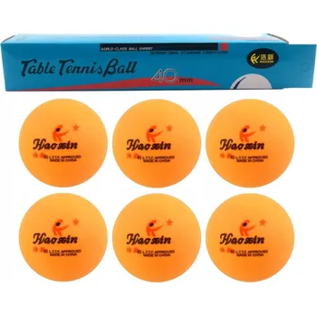 Stolní tenis MÍČKY NA PING PONG STOLNÍ TENIS 6 KS ORANŽOVÉ