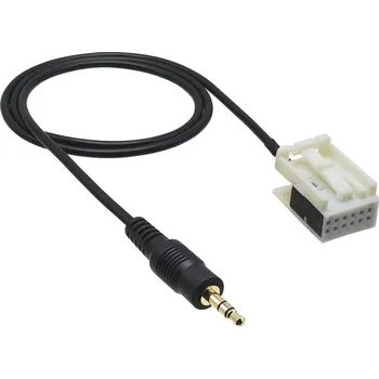 ISO konektor AUX audio vstup JACK samec pro autorádia VW / ŠKODA / SEAT - 248425