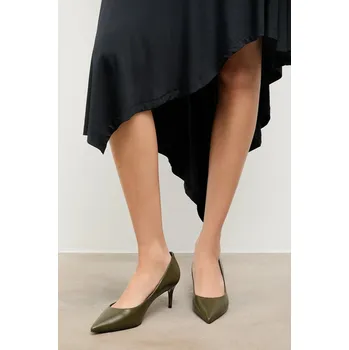 Dámské lodičky Kožené lodičky Answear.LAB zelená barva 439012D 78X, EUR 40