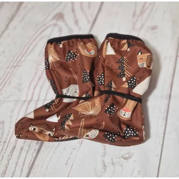 Capáčky Yháček Botičky Yháček, softshell s beránkem, Lišky a medvědi na kaštanové Velikost:: M