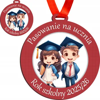 Obraz Medaile k pasování na žáka, památka, dárek k zápisu do školy, různé vzory