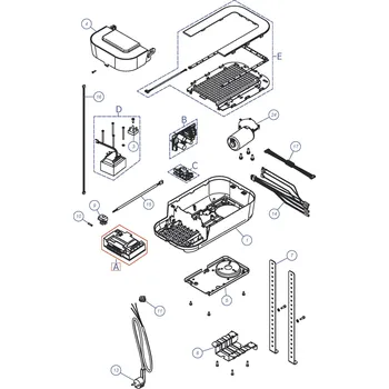 SPMCU2 řídící jednotka Nice - pro rychlý pohon posuvné brány RBS600HS