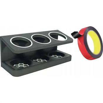 Věšák Trojitý Držák/Věšák na elektrické zubní kartáčky - pro 3 kartáčky + 3M páska