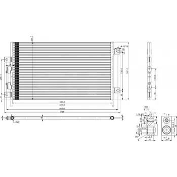 Výparník klimatizace Hart 606 786 Kondenzátor klimatizace