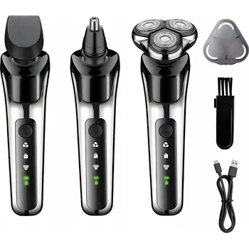 Holicí strojek Holicí Strojek elektrický pánský pro mokré i suché holení vousů 3v1 4D