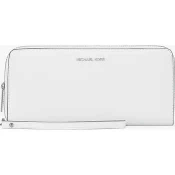 Peněženka Michael Kors Large Pebbled Leather Continental Wallet Optic White
