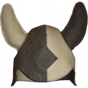 Klobouk do sauny z ovčí vlny "Viking"