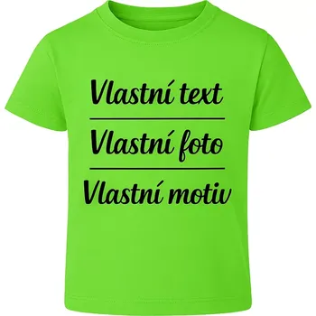 Triko dětské zelené - vlastní potisk