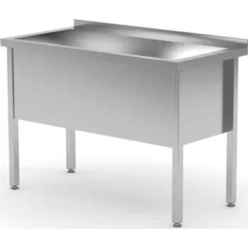 Nerezový dřez Mycí stůl, HENDI, Profi Line, 100×60×85cm