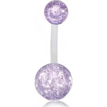 Piercing Piercing do pupku fialový 85 (Piercing - pupík banán)