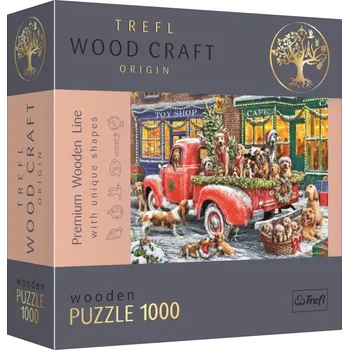Trefl Puzzle 1000 dílků Trefl Wood Puzzle Santa's Helpers