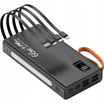 Powerbanka POWERBANK SUPER RYCHLÝ 30 000 mAh 66W SVÍTILNA KABELY