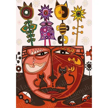 Puzzle Puzzle surreálné kočky 1000 dílků MAGNOLIA