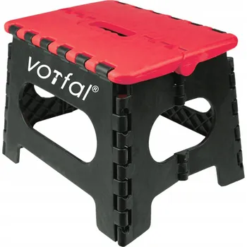 Skládací stolička Vorfal, nosnost 130 kg, pevný plast