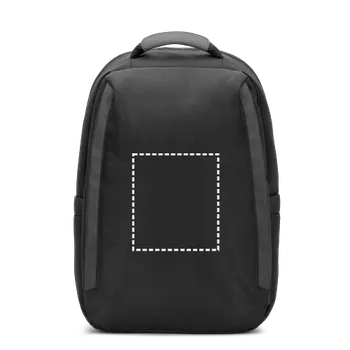 Městský batoh YANGON BPACK. Batoh proti krádeži, z kepru s vodoodpudivou úpravou a recyklovaného polyesteru 600D vysoké hustoty, na 17.3" notebook 200 Střed, 160 x 180 Digitální Transfer, 13 barvy