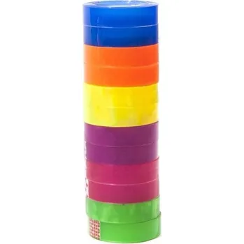 Lepicí páska 12mm*15m /12 ks Lepicí pásky barevné