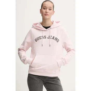 Dámská mikina Bavlněná mikina Guess Jeans W5RQ17.K68I4 růžová 03X, vel. XS