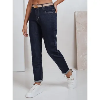 Dámské džíny Džíny dámské mom fit UY2781 Barva: Tmavě Modrá, Velikost: 36