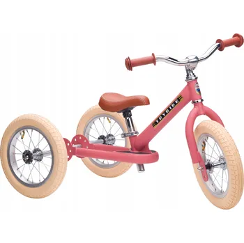 Odrážedlo První dětské tříkolové odrážedlo 2v1 růžové matné Trybike