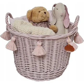 úložný prostor na hračky Koš na hračky Little Dreams 41 x 37 cm, růžové odstíny