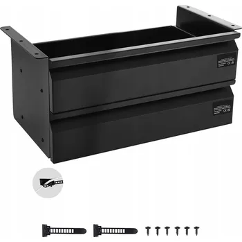 Psací stůl SucceBuy Šuplík Pracovní stůl 40 cm 2 zásuvky Povrch odolný vůči korozi