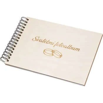 Dřevěné svatební fotoalbum 30,5x22,5 cm, 25 listů