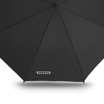 Deštník MICHAEL. Polyesterový deštník 190T s automatickým otevíráním 15 páska, 80 x 10 Transfer, 1 barva