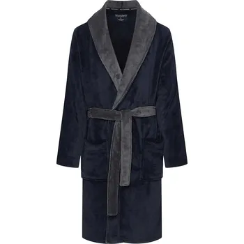 Dámský župan Henderson Klasický tmavě modrý pánský župan Nocturn s šálovým límcem 43378 Nocturn M-3XL Velikost: M, Barva: Tmavě modrá