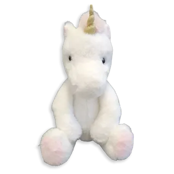 plyšák Plyšový jednorožec bílý 40 cm