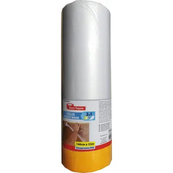 Lepicí páska FÓLIE OCHRANNÁ S PÁSKOU MALÍŘSKÁ PÁSKA 140 X 33 M