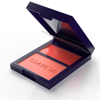 Tvářenka Claresa DUO PALETTE BLUSH krémovo-pudrová paleta tvářenek 02 candy crush, 8,5 g