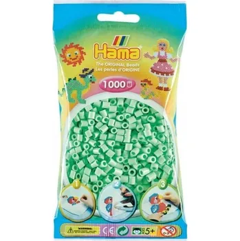 Dětské navlékací korálky Korálky Hama midi 1000 ks, světle mátová