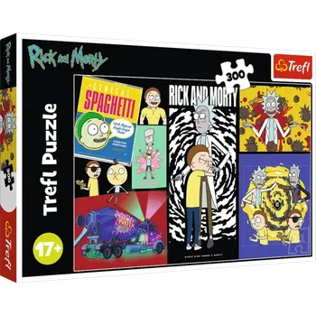Puzzle Puzzle Rick a Morty – Podivné místo v galaxii 300 dílků Trefl