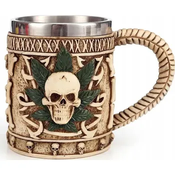 EPICKÝ PIVNÍ SKLENICE HRNEK ROLL DICE EVERYDAY NEREZOVÁ OCEL 400 ML LARP RPG